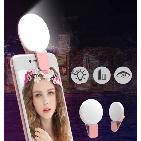 Lampa circulara de telefon pentru Selfie Mini Q